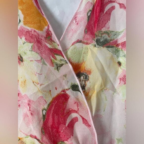 Fairycore Chiffon Set L-XL Watercolor Floral Duster & Pants Ethereal - Picture 7 of 16